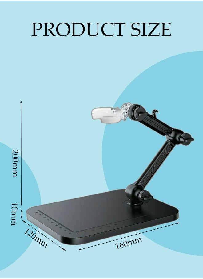 Loquat Aluminum Alloy Microscope Stand Holder for USB Digital Microscope, Stable Metal Stand Bracket , Support Adjusted 360° Easy to Focus  - Image 3