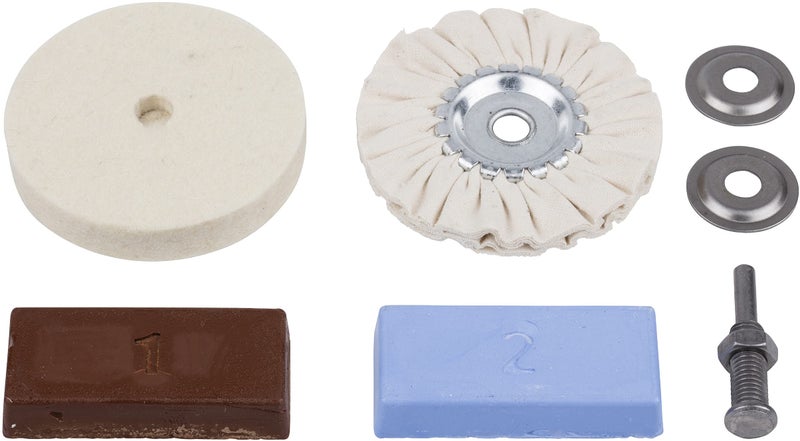 Wolfcraft 2178000 Hobby Polishing Set for Polishing Metals/Plastics/Marble - Image 1