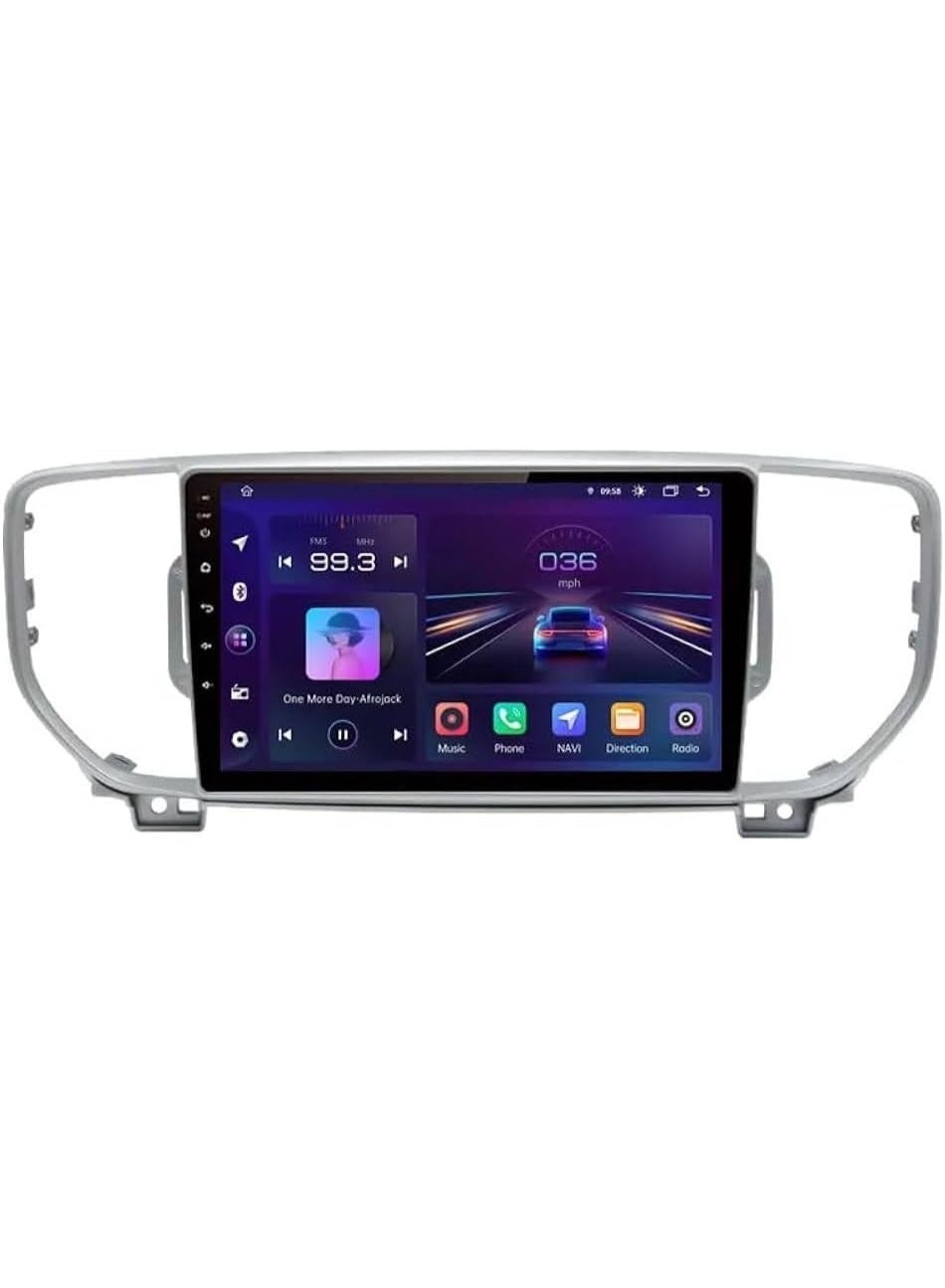 Android Car Stereo for Kia Sportage 2016-2018 4GB RAM 64GB ROM Support Carplay, M-Link Wi-Fi BT, GPS, 9 Inch IPS Screen with AHD Camera Included