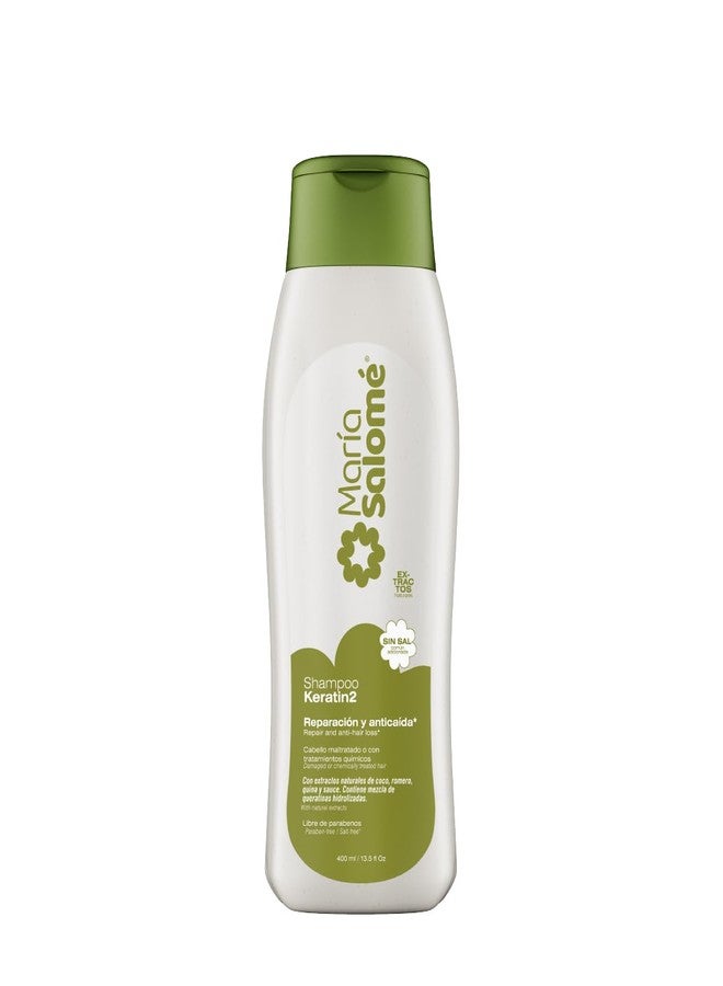 Maria Salome Keratin2 Hair Repair and Loss Prevention kit of Shampoo 13.5 fl.oz. - Conditioner 13.5fl.oz. - Lotion 11.8 fl.oz. Natural Products for Thinning Hair - Image 2