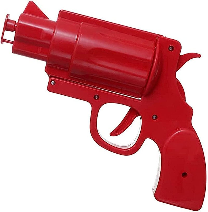 Plastic Gun Cake and Candy Decoration (Red) - Image 1