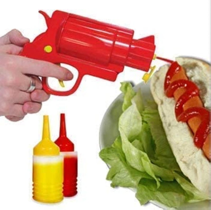 Plastic Gun Cake and Candy Decoration (Red) - Image 2