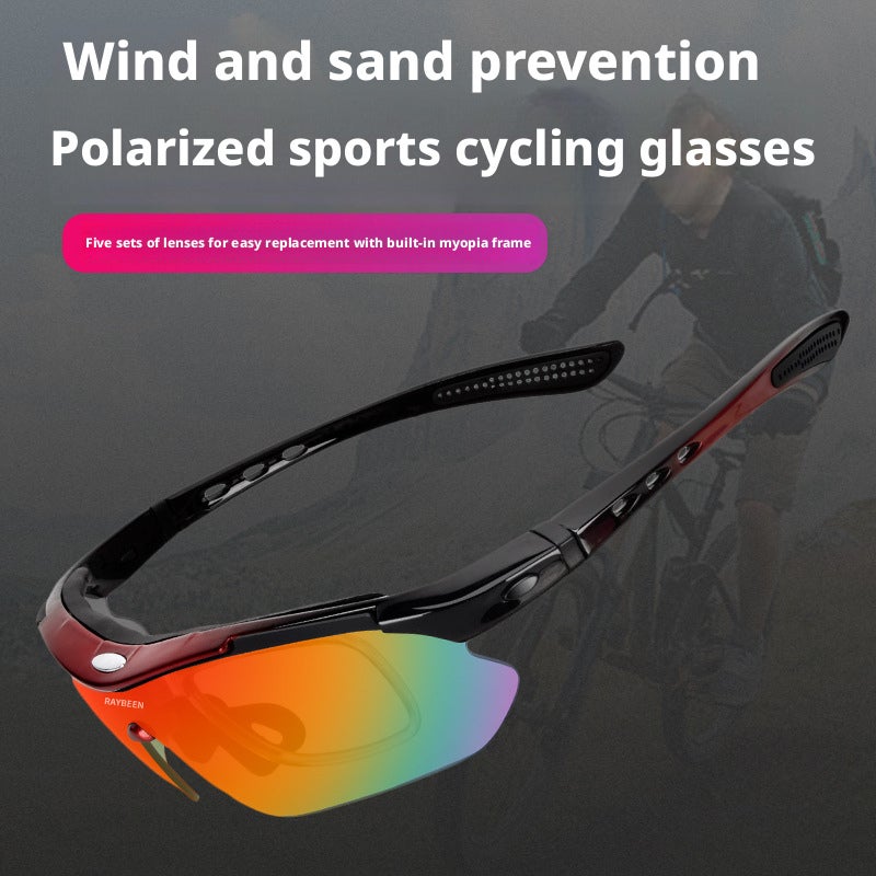 Cycling Protective Windproof Glasses for Men Women, Polarized Sport Sunglasses - Image 1