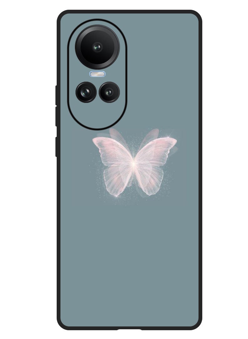 Theodor Protective Case Anti Scratch Shock Proof Bumper Cover For Oppo Reno 10/10 Pro Butterfly - Image 1