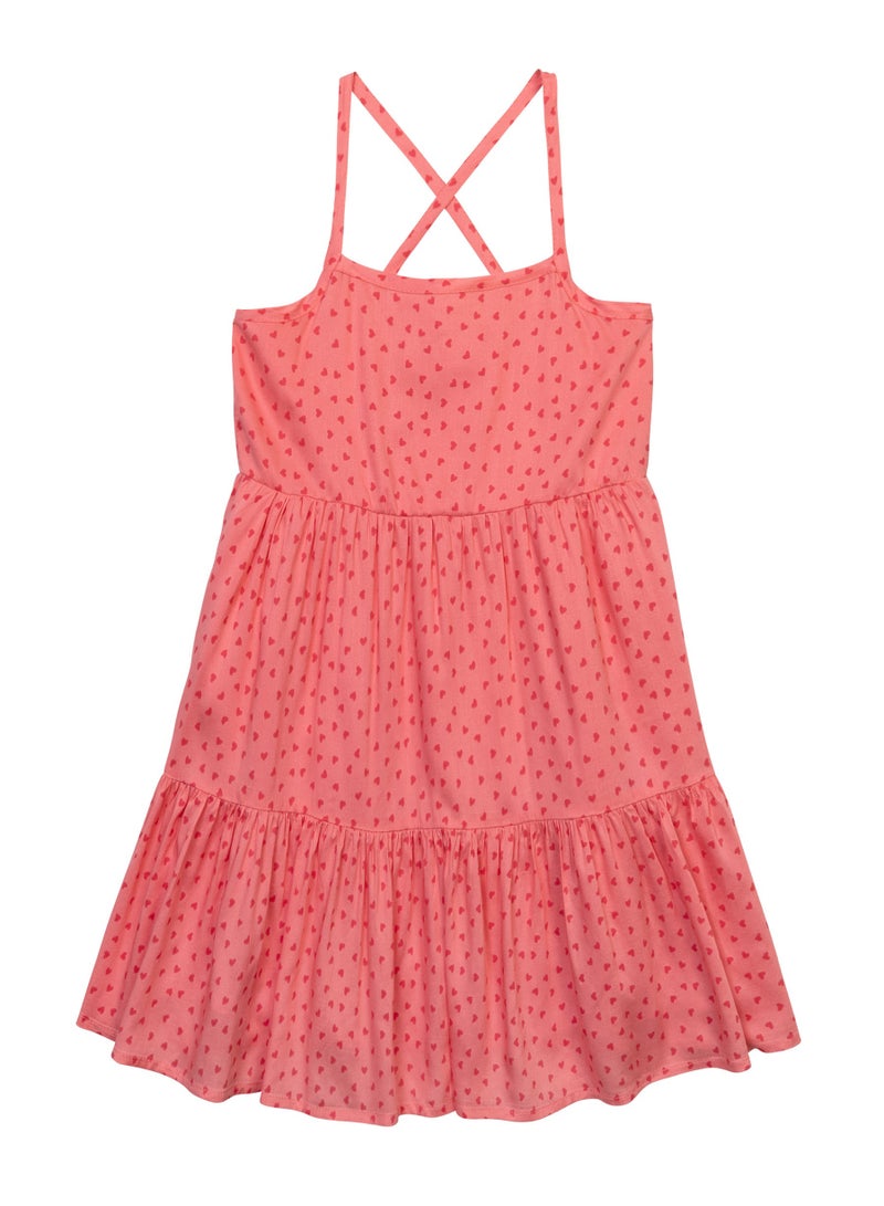 MINOTI Tiered Heart Dress - Image 1