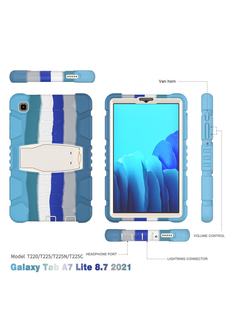 GULFLINK Gulflink Protective Back Case Cover for SAMSUNG Tab A7 lite T220/T225/T225N/T225C/T227U 8.7 inch Colourful blue - Image 3