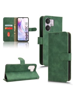 Case Cover For Xiaomi Redmi 13C 5G Skin Feel Magnetic Flip Leather Phone Case Green - pzsku/ZABC6E8B90B14C3568DFEZ/45/_/1711245590/347536b2-58fc-4a55-a4c7-afe75f0e6f9c