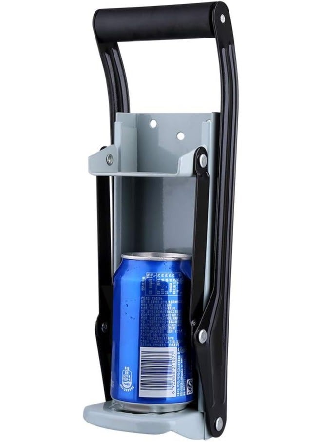 16oz Aluminum Can Crusher  Bottle Opener, Heavy Duty Wall Mounted Metal Beverage Smasher, Eco-friendly Recycling Tool - Image 1
