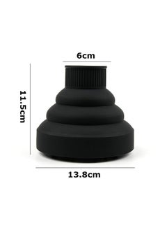 Generic 1pcs Hair Diffuser Attachment for Hair Dryer Travel Collapsible Portable Diffuser for Curly Hair Women .Airflow Attachment for Salon or Home Use with Nozzle 1.65-1.9In  - Image 5