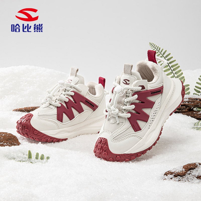 Habixiong Two Cotton Boys Sneaker Winter Girls Plus Velvet Lining Outdoor Durian Sole Casual Shoes - Image 3