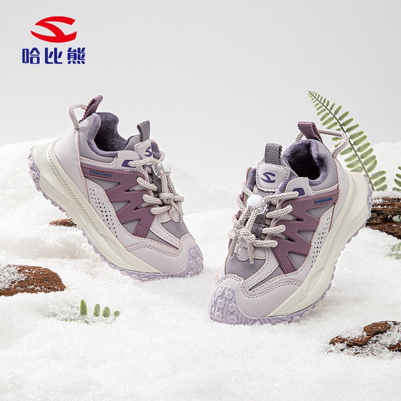 Habixiong Two Cotton Boys Sneaker Winter Girls Plus Velvet Lining Outdoor Durian Sole Casual Shoes - Image 4