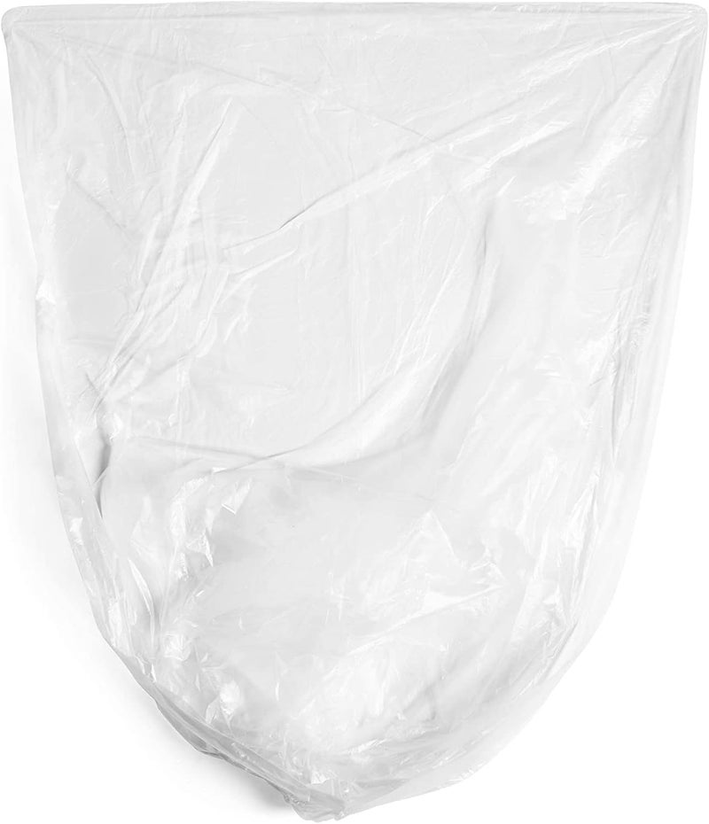 Aluf Plastics High Density Trash Bags, 60 Gallon, 200 Count, 14 Micron (eq), 38" x 60", Clear, for Bathroom, Office, Industrial, Commercial, Janitorial, Municipal, Recycling - Image 4
