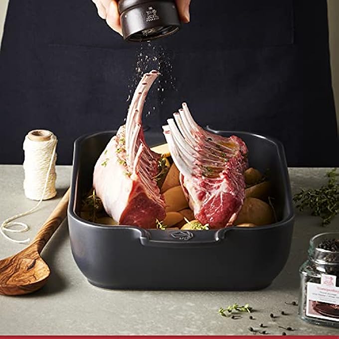 rayihni Appolia Rectangular Oven Dish 32Cm Slate Ceramic Mechanical And Thermal Shock Resistant 20 To 250C Ergonomic Handles10 Year Warranty Made In France - Image 2