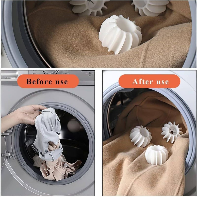 PH BROTHER Silicone Laundry Ball Cleaning Washing Machine Clothes AntiWinding Laundry Washing Balls Washer Balls Reusable Laundry Balls Scrubbing Balls Big sizeAntiWindingPACK 7 - Image 3