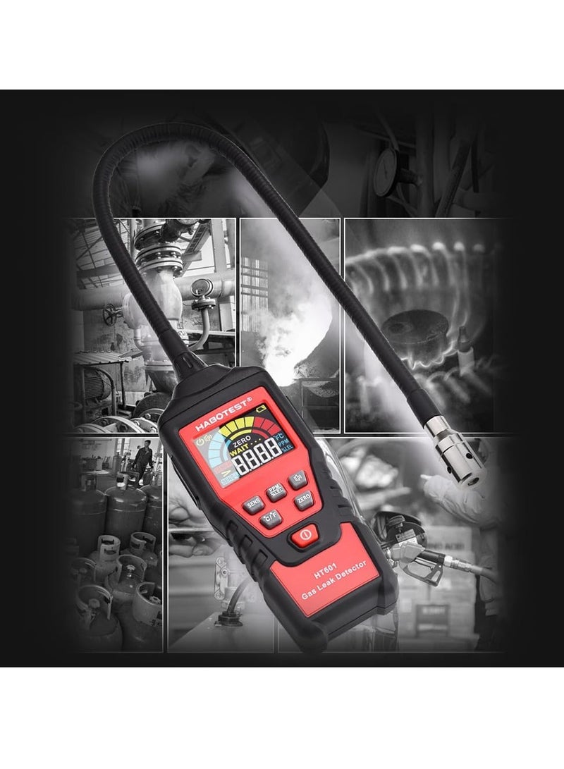HABOTEST Ht601A Natural Gas Tester, Lightweight And Portable Natural Gas Leak Detector, Strong And Durable Gasoline Methane Tester For Pipelines, Fuel Tanks, Passenger Cabins Etc, (Rechargeable Version) - Image 4