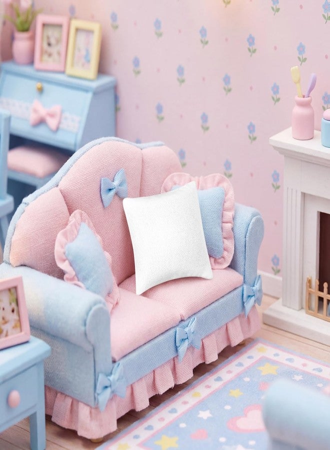 Alasum 6-Pack 1 12 Scale Dollhouse Pillows Miniature Cushions Cloth Sofa Pillow Props for DIY Doll House Living Room Bedroom and Mini House Decor - Image 3