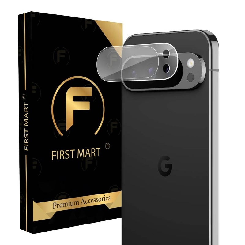 FIRST MART Premium Camera Lens Protection For Google Pixel 9 Pro 5G (6.3 Inches) With Edge-to-Edge Protector Coverage and Installation Kit |Crystal Clear, Pack of 1 - Image 1