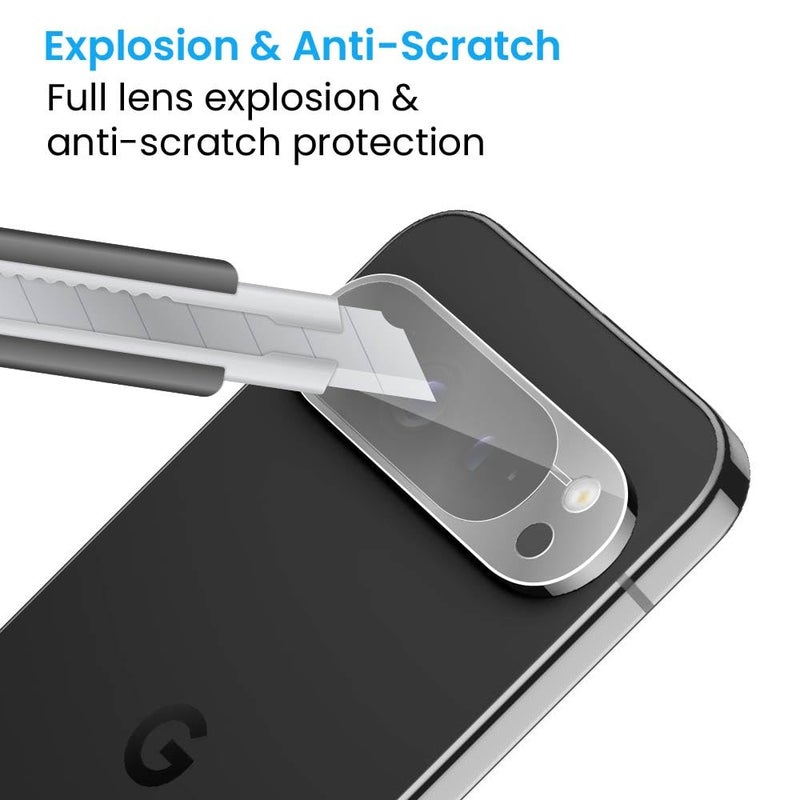 FIRST MART Premium Camera Lens Protection For Google Pixel 9 Pro 5G (6.3 Inches) With Edge-to-Edge Protector Coverage and Installation Kit |Crystal Clear, Pack of 1 - Image 3