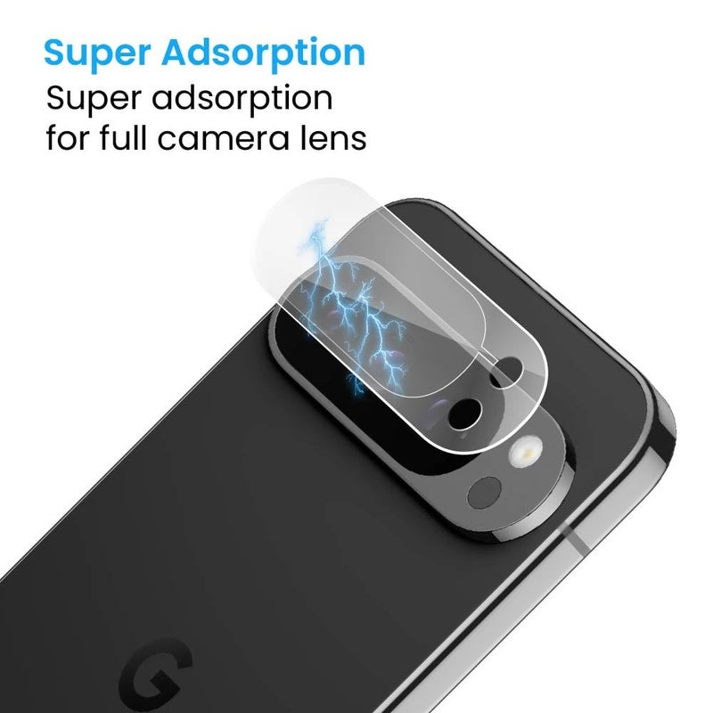 FIRST MART Premium Camera Lens Protection For Google Pixel 9 Pro 5G (6.3 Inches) With Edge-to-Edge Protector Coverage and Installation Kit |Crystal Clear, Pack of 1 - Image 2
