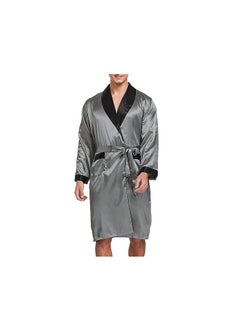 Generic Men's satin robe and shorts set  - Image 1