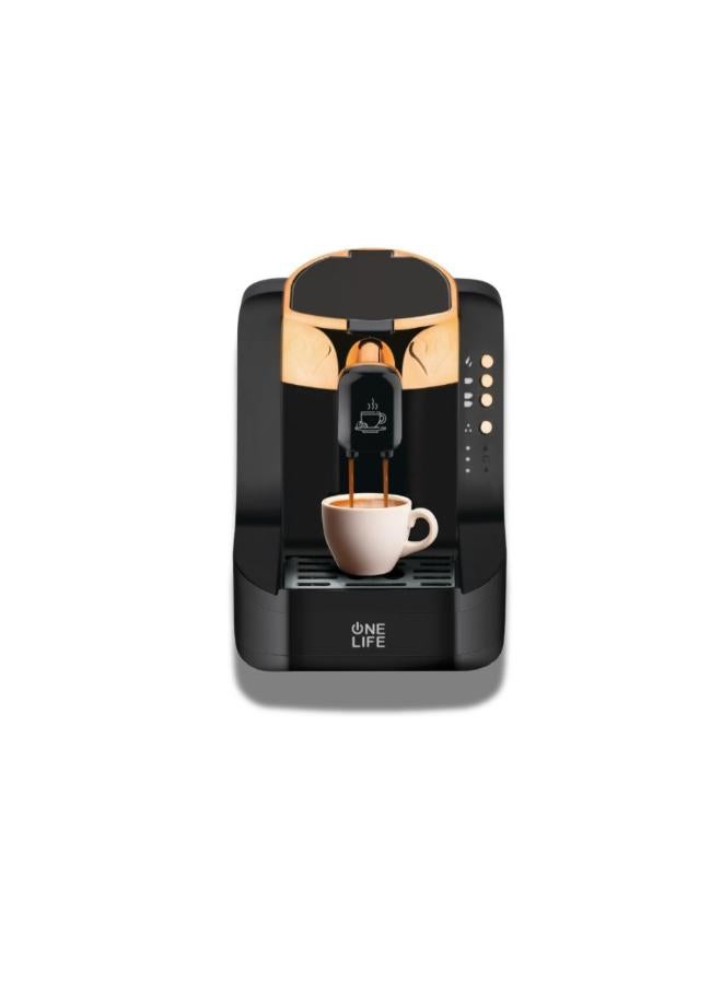 One Life Turkish coffee machine 750 W TC70G Black & gold Water Tank 1-liter Double cup - Image 3
