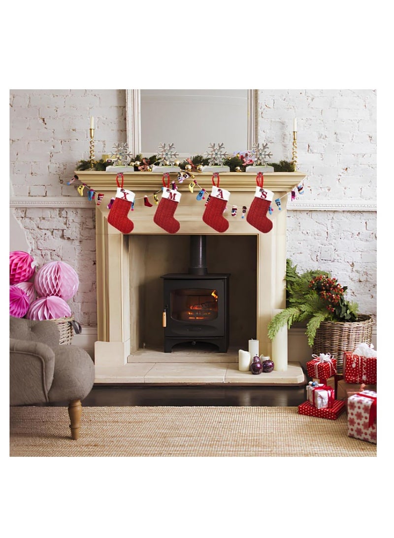Christmas Stockings Christmas Sock Ornaments Mini Cute Kids Gift Candy Stocking Bags Christmas Decoration Hanging Socks for Xmas Tree Decor (4PCS) - Image 5