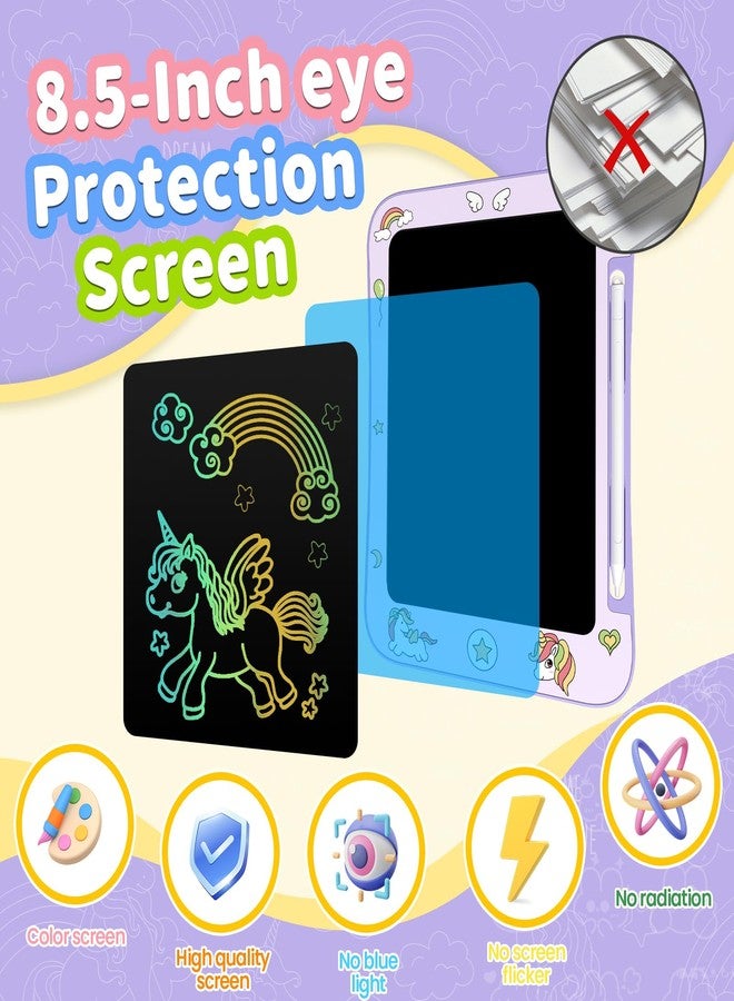 Genialba LCD Writing Board for Kids, Drawing Board with Colorful Screen for Kids and Girls 3-7 Years Old - Educational Toys for Birthdays and Christmas (Unicorn) - Image 4