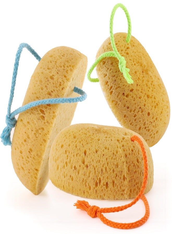 Azymi Sponges Shower, 3Pcs Soft Bath Sponges for Women Men - Image 1
