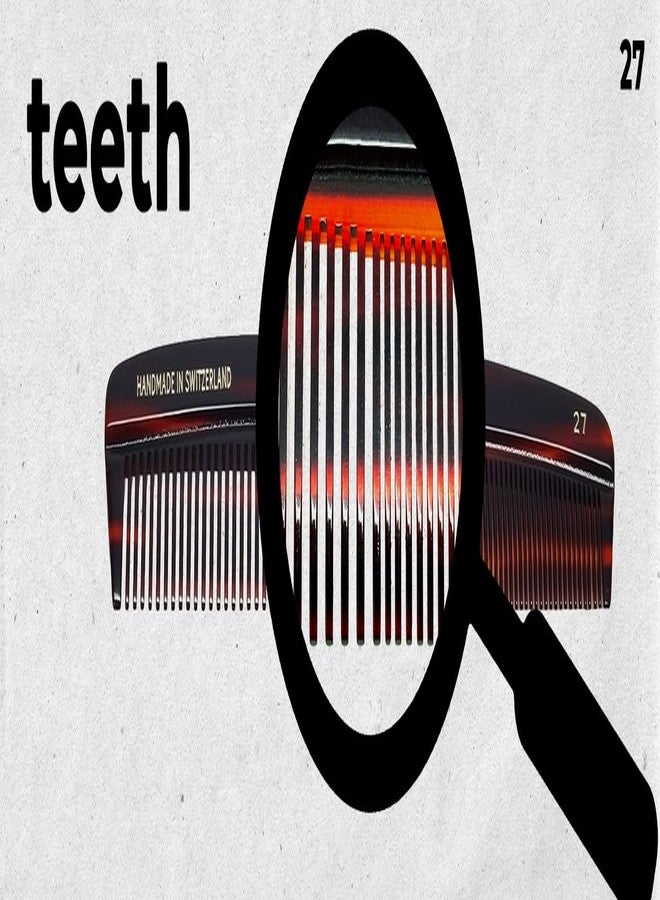 Speert #27-O Handmade Wide Narrow Tooth Comb Tortoise Havana Acetate Thick Coarse Curly Thin Fine Straight Hair Detangling Parting Grooming Teasing Hair Styling Hairdresser Barber Hairdressing Wet Dry - Image 4