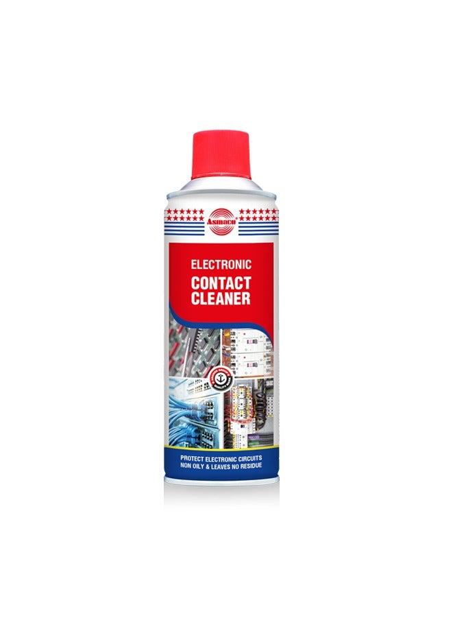Asmaco Electronic Contact Cleaner Spray- Non Oily-Removes dirt, dust ,Rcarbon, light oils-Leaves No Residue-400ml - Image 1
