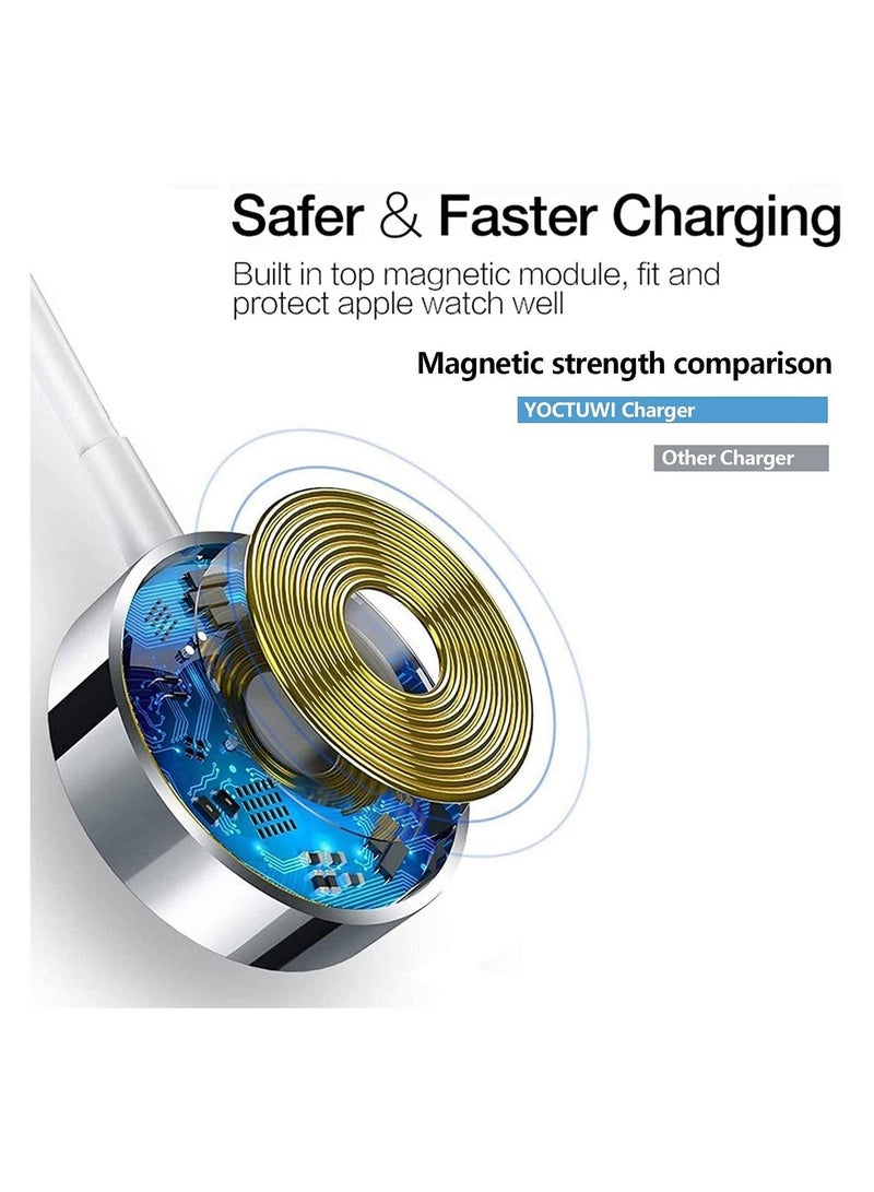 iWatch Charger Wireless Smart Watch Magnetic Charging Cable, [MFi Certified] Wireless Charging Pad Cord For Apple Watch Series 6/SE/5/4/3/2/1  - Image 3