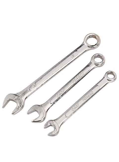 Combinated Wrench Set 3 Pieces |Slip Box End Reversible Ratchetinh Box End and Open End Standardg Wrench |Toot