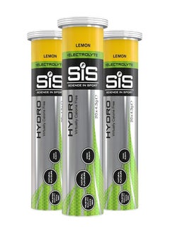 SIS Hydro Electrolyte Tablets - Triple Pack, Lemon Flavour Effervescent Tablets with added Vitamins, Minerals and Sweetener 3X20X4.5g  - Image 1