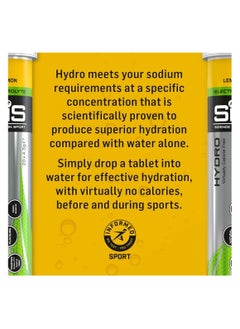 SIS Hydro Electrolyte Tablets - Triple Pack, Lemon Flavour Effervescent Tablets with added Vitamins, Minerals and Sweetener 3X20X4.5g  - Image 4