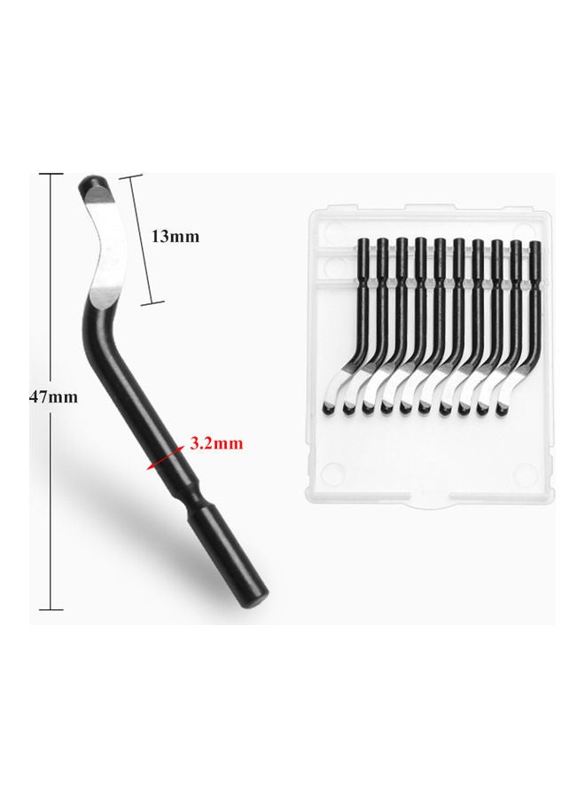 إسكدنيا طقم أدوات معدنية لإزالة الحواف مكون من 12 قطعة متعدد الألوان - Image 5