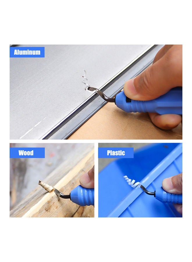 إسكدنيا طقم أدوات معدنية لإزالة الحواف مكون من 12 قطعة متعدد الألوان - Image 2