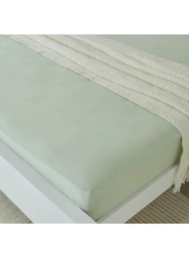 هوم بوكس شرشف سرير فيت مقاس كوين 160 × 200 × 25 سم من ديربي مايكروفايبر صلب أولمبيك
