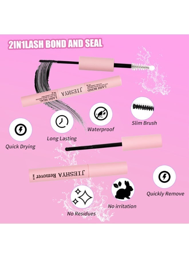 False Eyelashes Lash Clusters, 280Pcs 60D/80D/100D Mixed Density Faux Mink Lashes, All-in-One DIY Lash Extension Kit, Beginner Friendly, Ideal Gift for Ramadan Eid Wedding Party Daily Makeup - Image 4