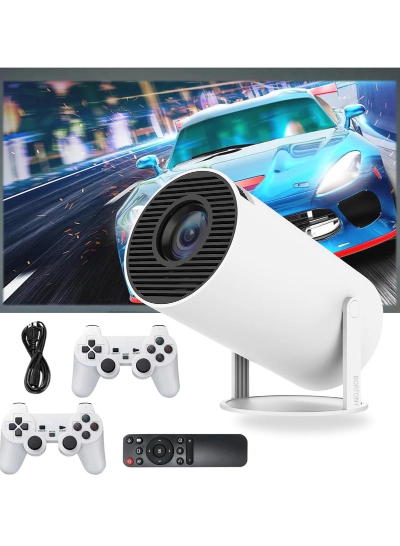 ELTRAZONE Home Theater Mini Projector: 64GB Storage, WiFi 6, Bluetooth 5.0, and Retro Games - Image 1