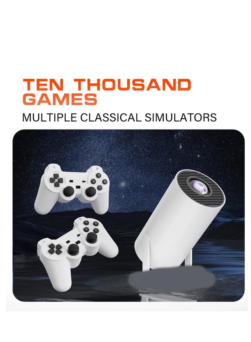 ELTRAZONE Home Theater Mini Projector: 64GB Storage, WiFi 6, Bluetooth 5.0, and Retro Games - Image 4