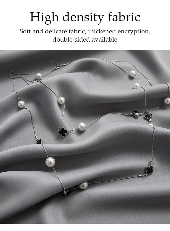 2 Panels Blackout Curtains for Bedroom，Thermal Insulated Room Darkening Curtains, Grommet Light Blocking Blackout Drapes for Living Room，Hook-type Blackout Curtains，200CM X 270CM，Grey - Image 4