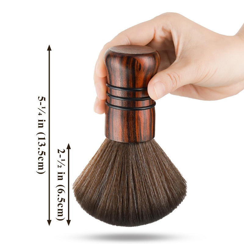 NiHome Large Vinyl Record Cleaning Brush, Anti-Static Soft LP Record Cleaner, Ultra-Fine Fiber Bristles Vinyl Dust Remover Brush, Safe for Vinyl LP CD Album, Beech Wood Handle Retro Design (Red/Black) - Image 2