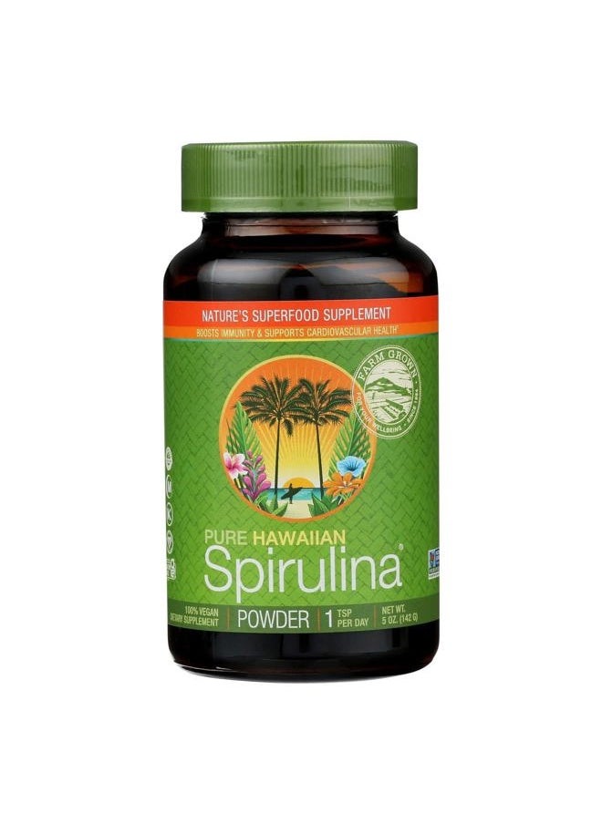 Nutrex Research Pure Hawaiian Spirulina Powder Natural Premium Spirulina from Hawaii Vegan, Non-GMO, Immunity Support - Superfood Supplement & Natural Multivitamin, 5 Ounce  - Image 1