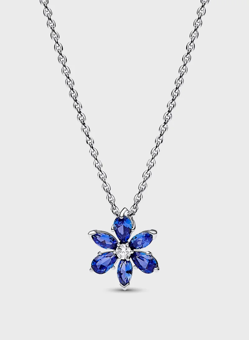 PANDORA Sparkling Blue Herbarium Cluster Pendant Necklace