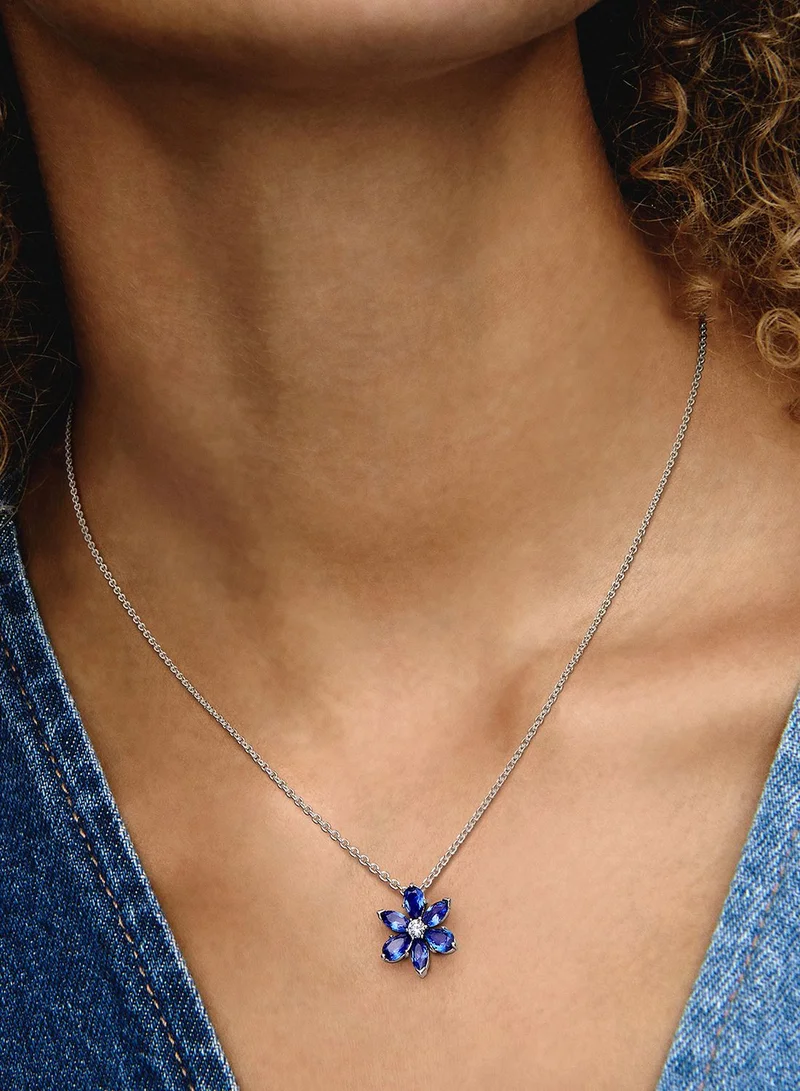 PANDORA Sparkling Blue Herbarium Cluster Pendant Necklace