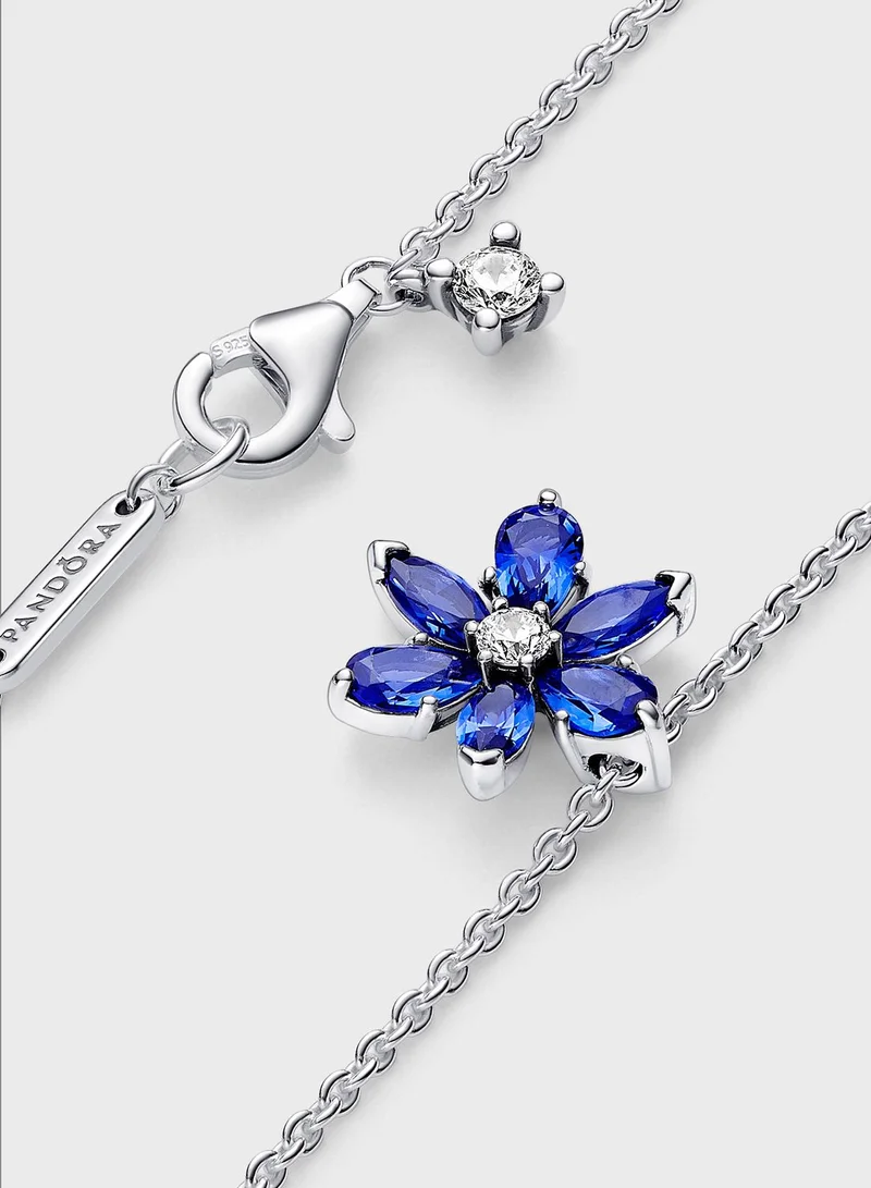 PANDORA Sparkling Blue Herbarium Cluster Pendant Necklace