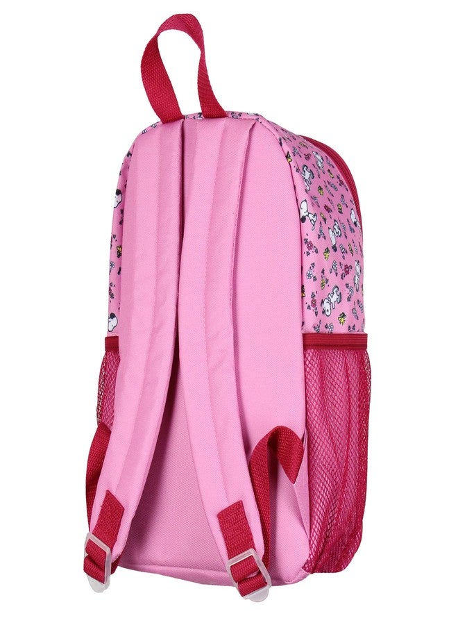 INTIMO حقيبة ظهر صغيرة ثلاثية الأبعاد من إنتيمو بشخصيات سنوبي وودستوك وزهور الفول السوداني - Image 3