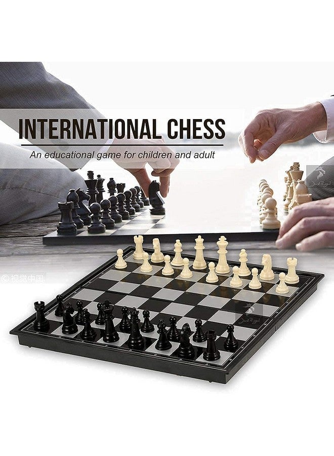 Chocozone 25cm Magnetic Chess Board Game Foldable Chess with Magnetic Pawns Portable Chess Board Set for Adults Board Games for Kids Toys for 6 Years Old(10 inch) - Image 2