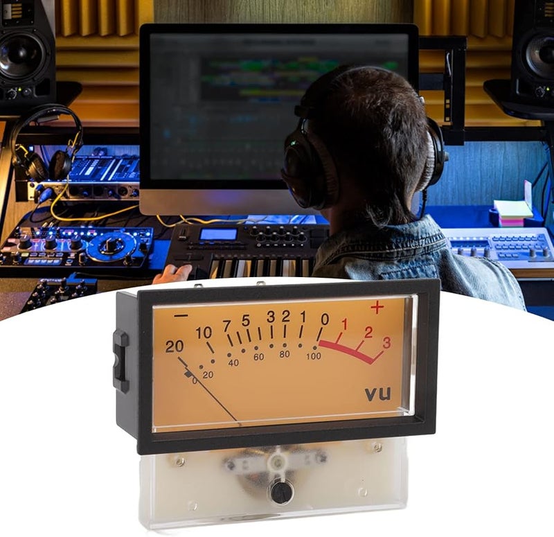 12V High Accuracy DB Audio Level Meter 500UA 650Ω Backlight Compact Design Easy Install - Image 4