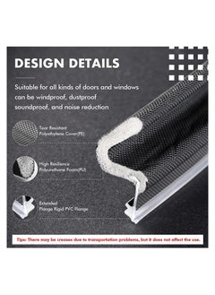 KASTWAVE Door Weather Stripping, Soundproof Door Seal, Shaped Foam Kerf Weather Stripping Door Frame Weather Stripping, for Doors Windows, Card Slot Installation Seals 40 Feet 13Meter)  - Image 4